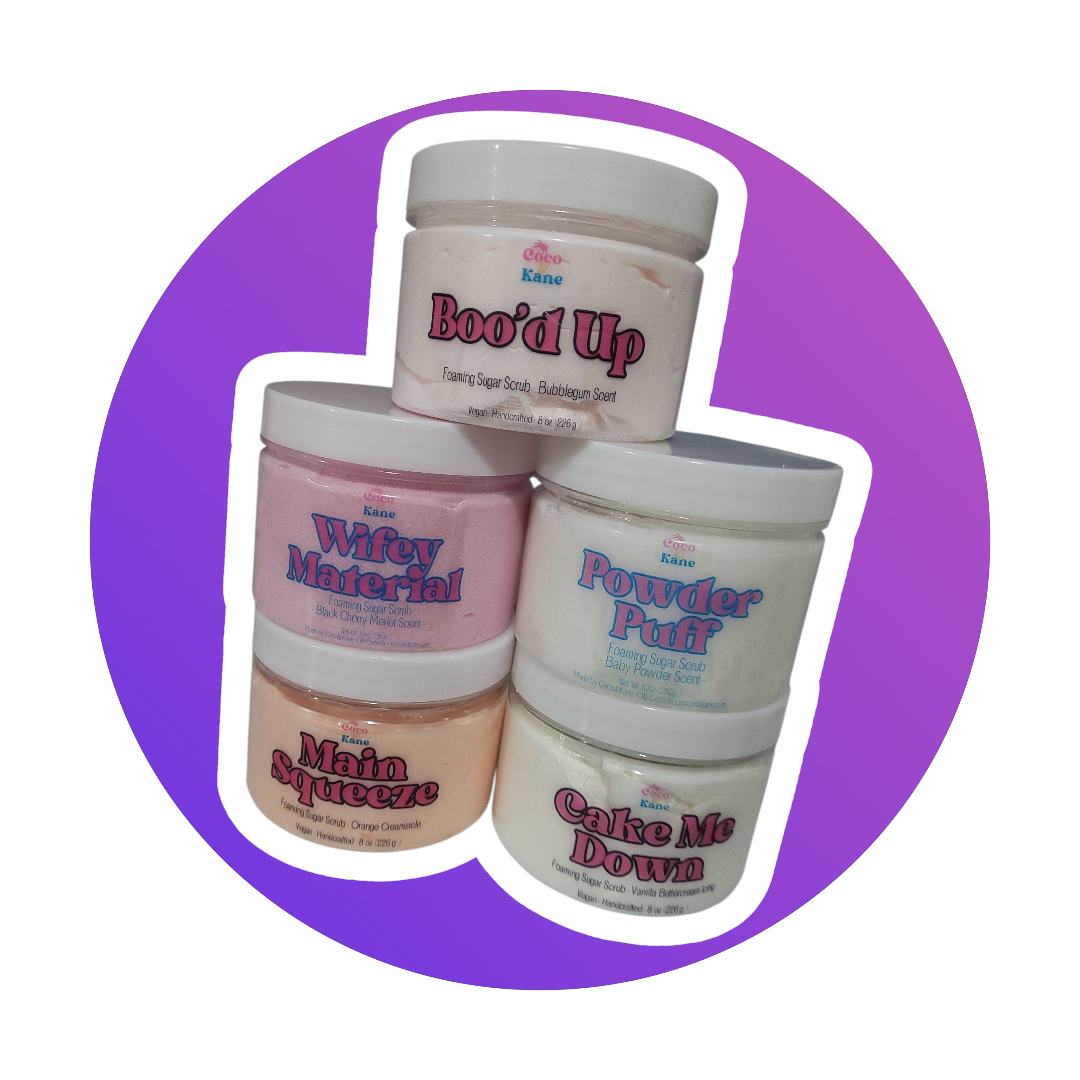 ✨ Coco + Kane Foaming Sugar Scrubs